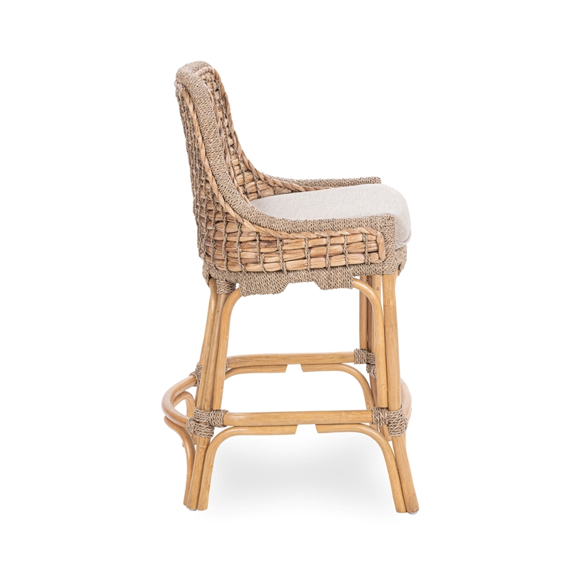 Classic Concepts Nuevo Waterhycinth Counter Stool in Natural