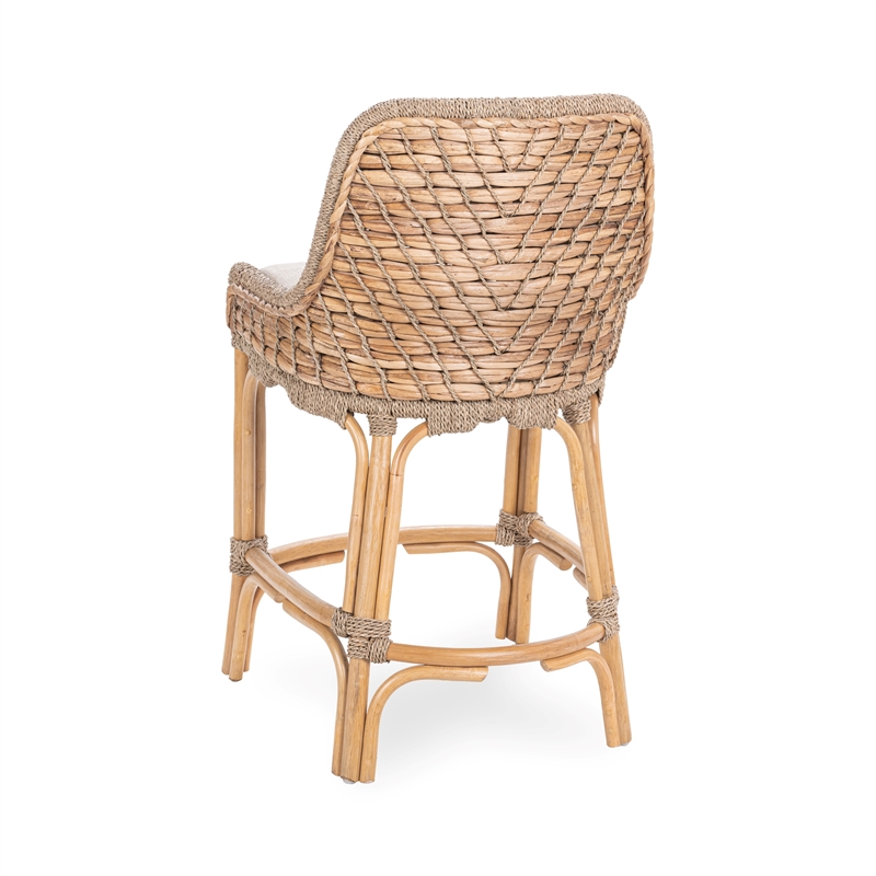 Classic Concepts Nuevo Waterhycinth Counter Stool in Natural