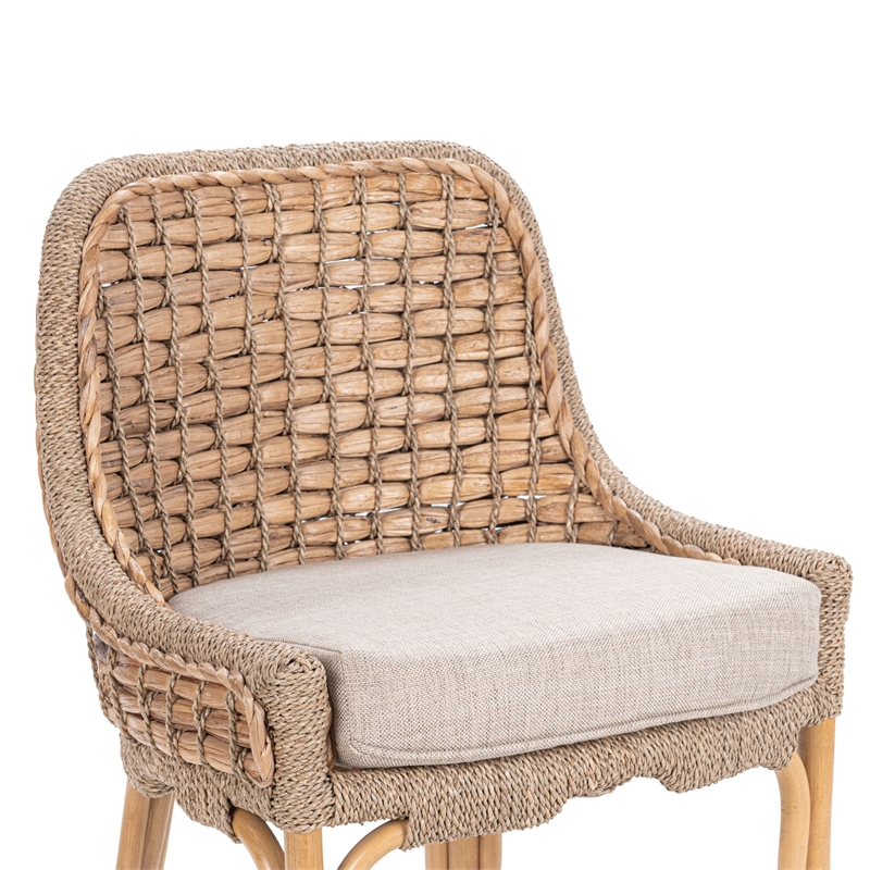 Classic Concepts Nuevo Waterhycinth Counter Stool in Natural