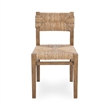 Classic Concepts Meryn Set of 2 Banana Bark Dining Chairs in Brown