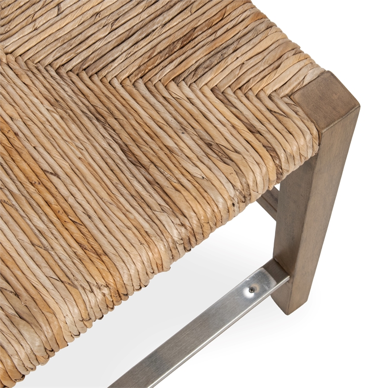 Classic Concepts Meryn Banana Bark Counter Stool in Brown