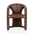 Classic Concepts Archie Top Grain Leather Dining Chair in Brown