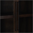 Classic Concepts Rogers Mango Wood Curio Cabinet in Dark Brown
