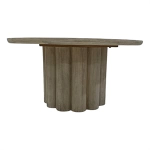 Classic Concepts Beau 60&quot Mango Wood Round Dining Table in White