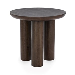 Classic Concepts Beau Mango Wood End Table in Brown