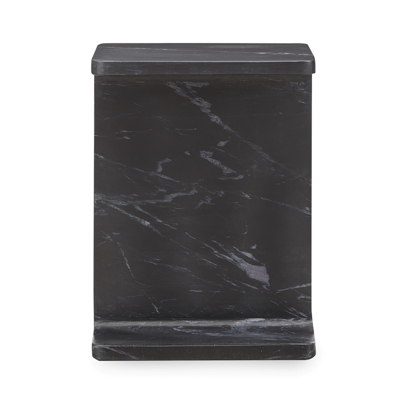 Classic Concepts Delaney Marble Accent Table in Black