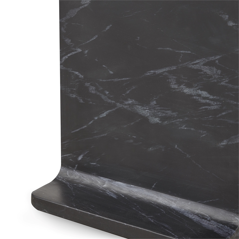 Classic Concepts Delaney Marble Accent Table in Black
