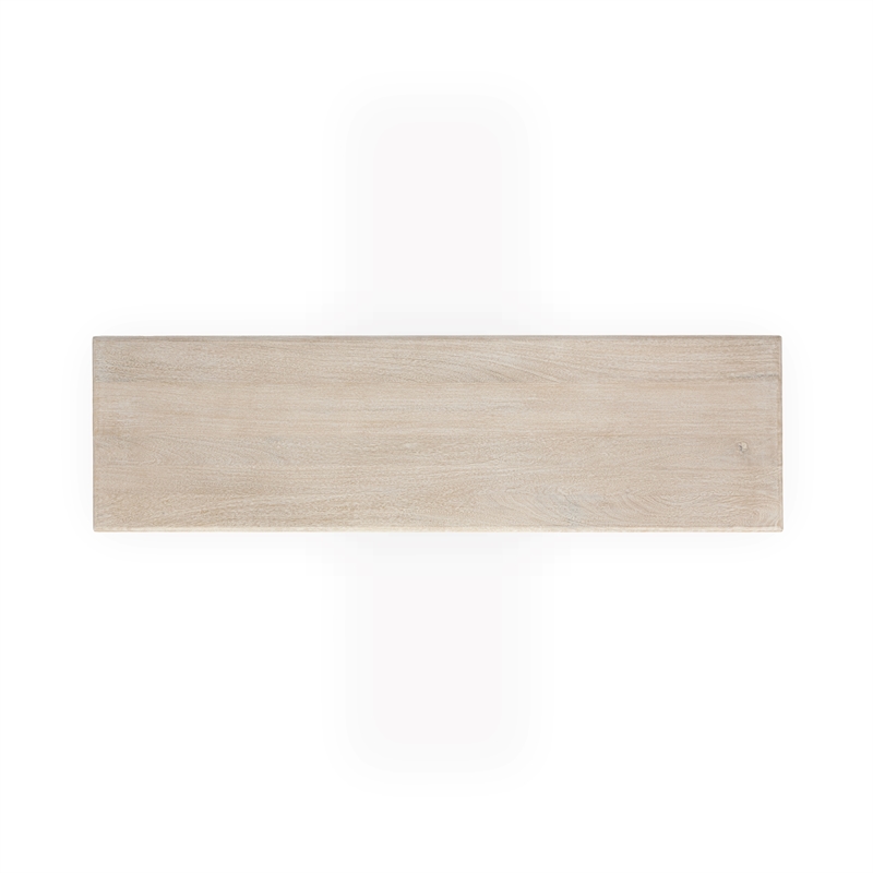 Classic Concepts Adir Solid Wood Console Table in Cream