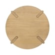 Classic Concepts Kering Oak Wood Round End Table in Natural