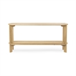 Classic Concepts Kering Oak Wood Oval Console Table in Natural