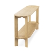 Classic Concepts Kering Oak Wood Oval Console Table in Natural