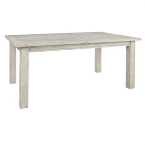 Classic Concepts Driftwood Pine 94&quot Extension Dining Table Antique Ivory