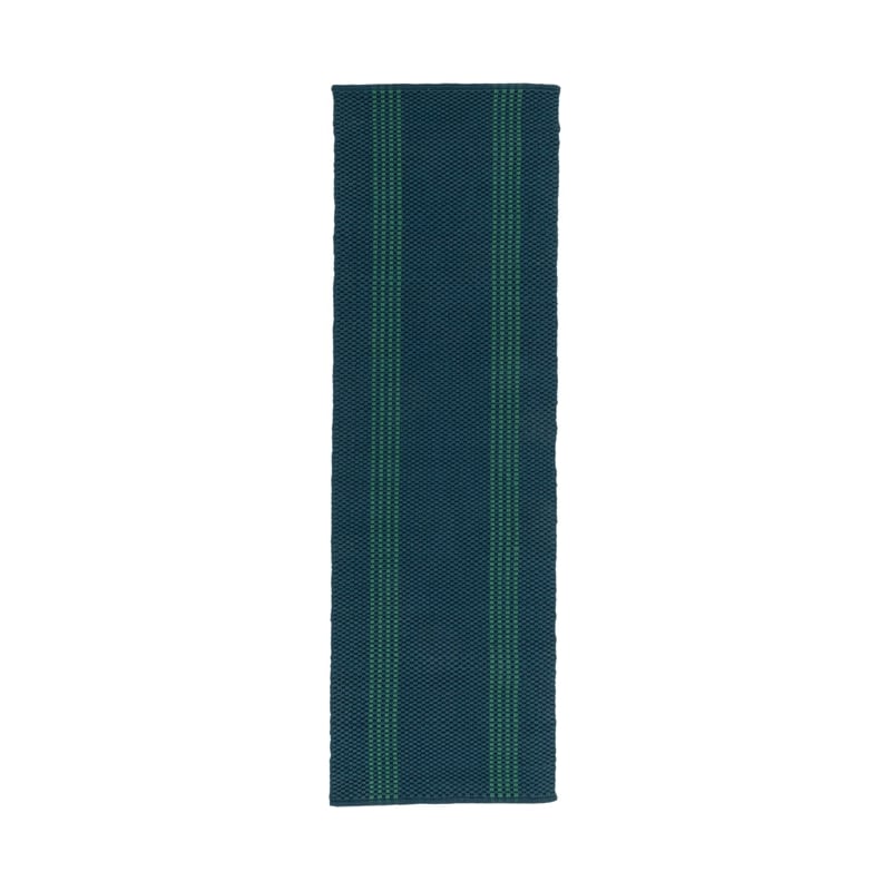 Classic Concepts Sorrento 2.6x8 Handwoven Stripe Deep Blue Area Rug Runner