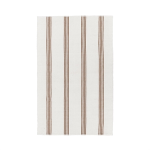 Classic Concepts Sorrento 2x3 Handwoven Performance Stripe Ivory Fabric Rug