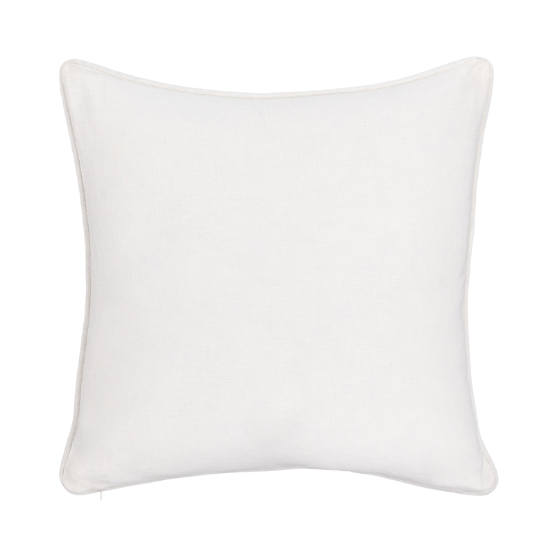 Classic Concepts Bedford Linen Fabric Throw Pillow in Ivory