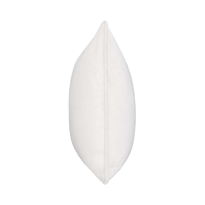 Classic Concepts Bedford Linen Fabric Throw Pillow in Ivory