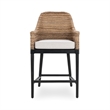 Classic Concepts Rey Banana Leaf Counter Stool in Beige