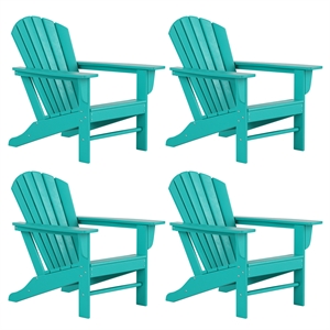 portside classic outdoor adirondack chair (set of 4)