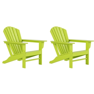 portside classic outdoor adirondack chair (set of 2)
