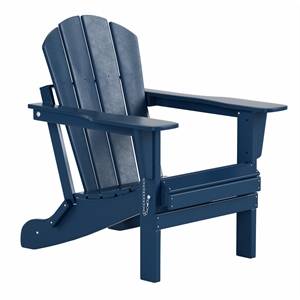 paradise outdoor folding poly adirondack chair