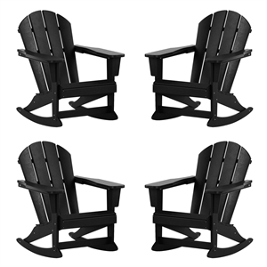 keller hdpe plastic outdoor rocking chair (set of 4)