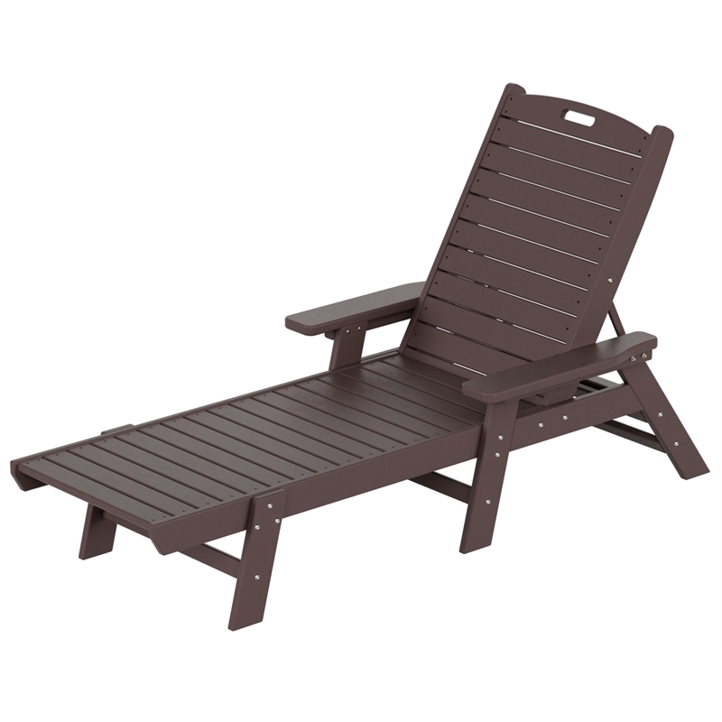 brown plastic pool lounge chairs