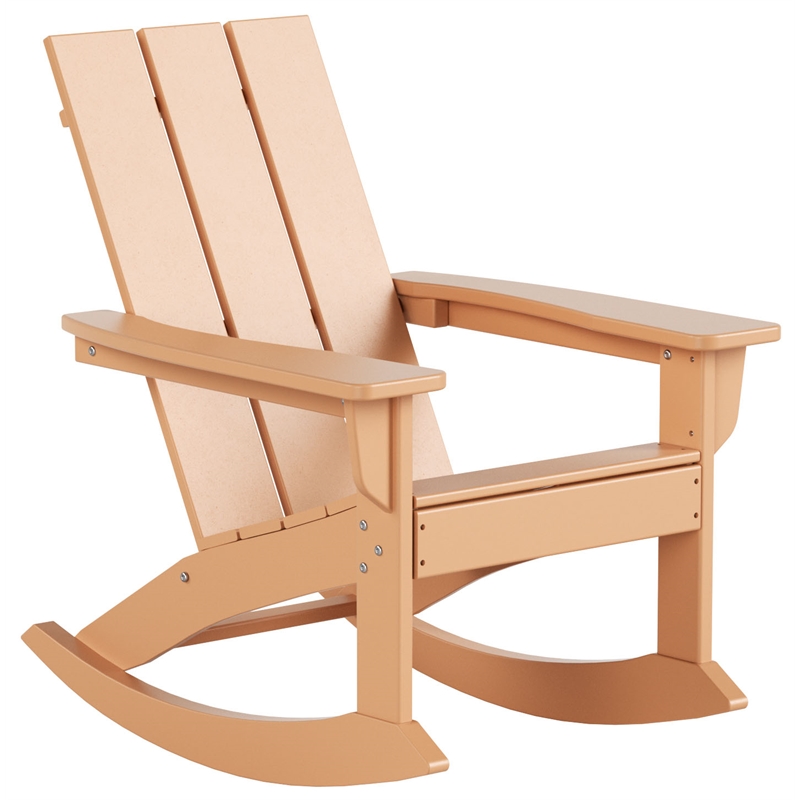 parkdale-outdoor-hdpe-plastic-adirondack-rocking-chair-in-teak-cymax-business for Free Printable Adirondack Rocking Chairs Plans Parkdale Outdoor HDPE Plastic Adirondack Rocking Chair in Teak | Cymax Business for Free Printable Adirondack Rocking Chairs Plans