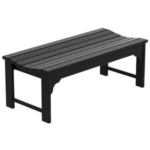 ellendale poly plastic backless adirondack bench