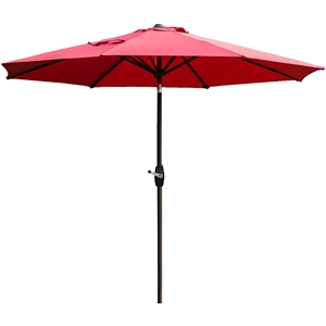riverton 9ft polyester patio market umbrella with push button tilt