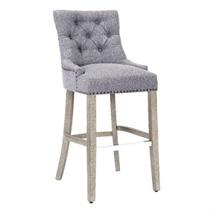 bellmount 29 in. upholstered tufted wingback bar stool