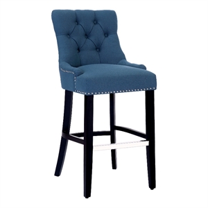 bellmount 29 in. upholstered tufted wingback bar stool