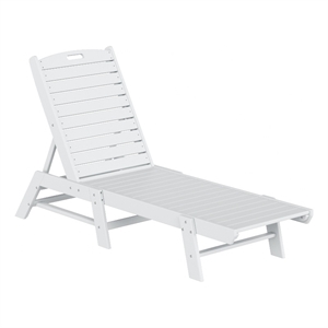 paradise reclining chaise lounge with poly material