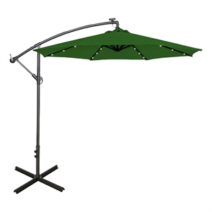westlake 10 ft solar led cantilever offset patio umbrella
