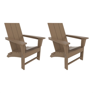 palms modern folding poly adirondack chair (set of 2)