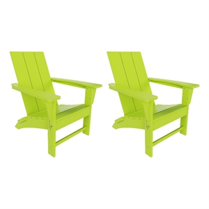 palms modern folding poly adirondack chair (set of 2)