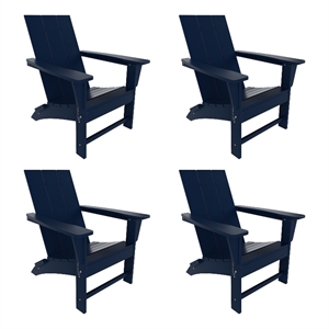 palms modern folding poly adirondack chair (set of 4)