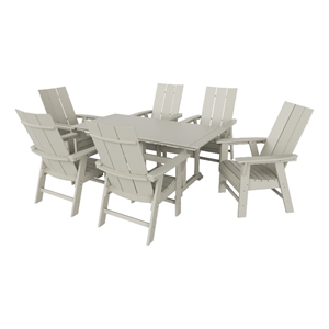 palms 7-piece dining table and chair set