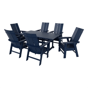 palms 7-piece dining table and chair set