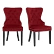 Alaia Tufted Velvet Upholstered Dining Side Chair (Set of 2)
