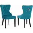 Alaia Tufted Velvet Upholstered Dining Side Chair (Set of 2)