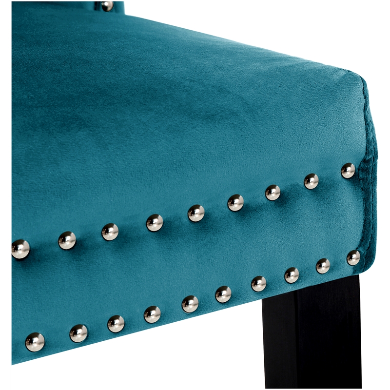 Alaia Tufted Velvet Upholstered Dining Side Chair (Set of 2)