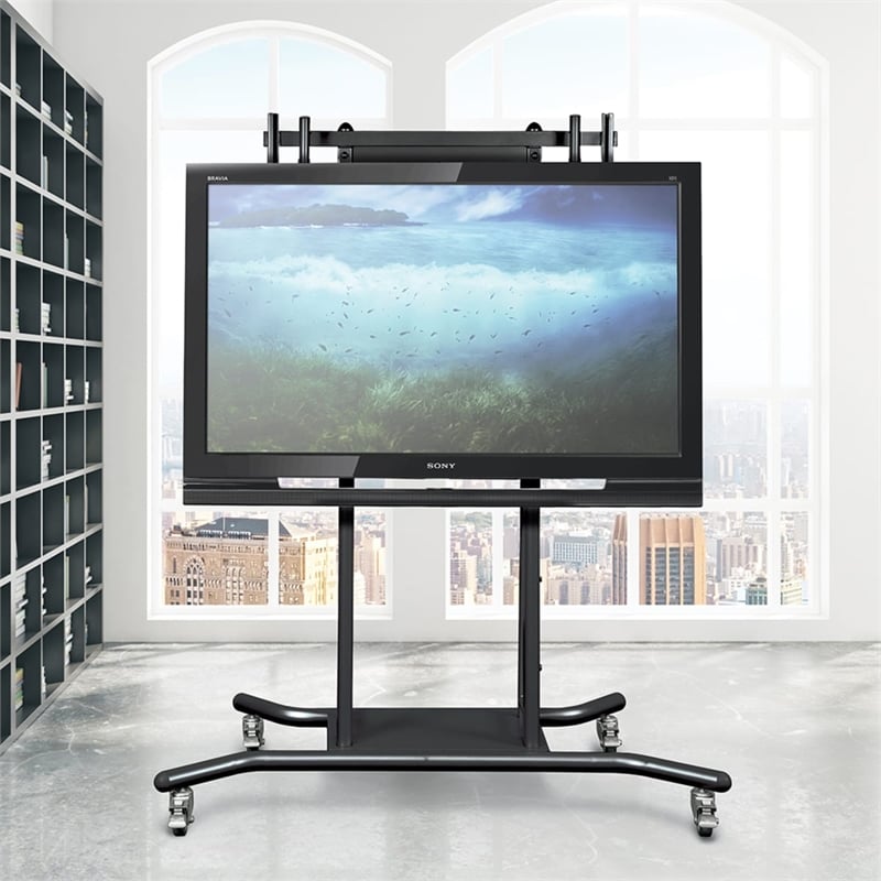 MooreCo iTeach Spider Flat Panel TV Cart Black