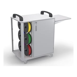 MooreCo Mobile 3D Printer Cart With Lockable Cabinet