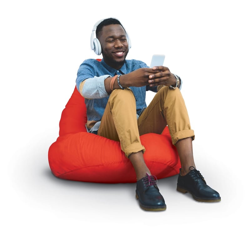 MooreCo Beanies Red Outdoor Chana Lounge Chair