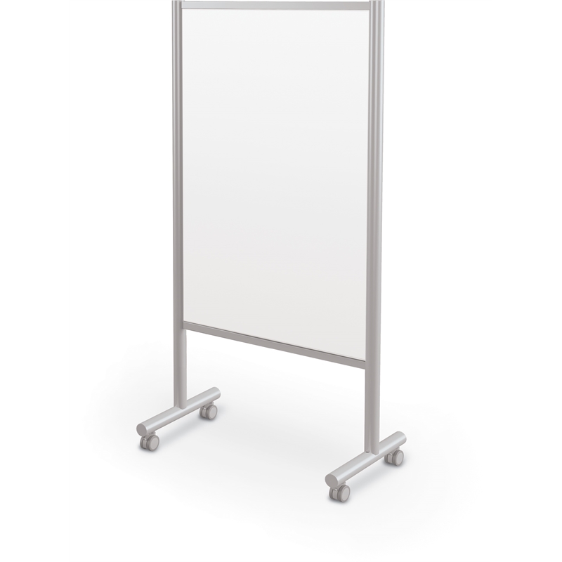 MooreCo Inklud Double Sided Magnetic Mobile Dry Erase Whiteboard 72H x 30W x 22D
