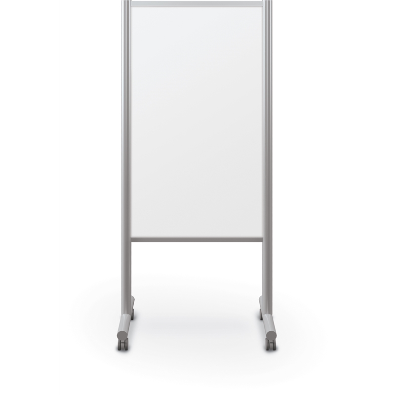 MooreCo Inklud Double Sided Magnetic Mobile Dry Erase Whiteboard 72H x 30W x 22D