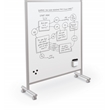 MooreCo Inklud Double Sided Magnetic Mobile Dry Erase Whiteboard 72H x 50W x 22D