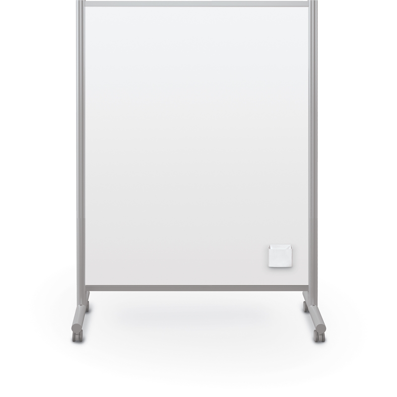 MooreCo Inklud Double Sided Magnetic Mobile Dry Erase Whiteboard 72H x 50W x 22D