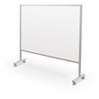 MooreCo Inklud Double Sided Magnetic Mobile Dry Erase Whiteboard 72H x 72W x 22D