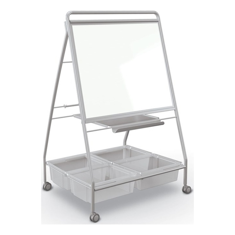 MooreCo TLC-2 Mobile Dry Erase Easel with Tubs